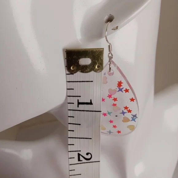 Colorful Teardrop Earrings - Picture 5 of 8